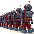 Robots in line