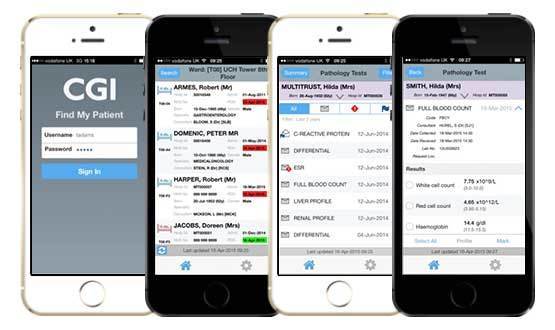 Hospital app tracks patients