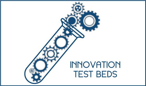 Innovation test beds: doing IT at scale