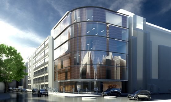 Concept art of the exterior of UCLH