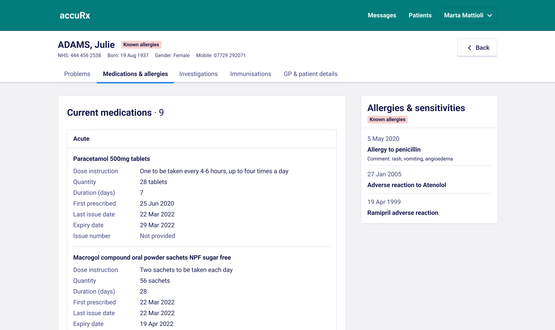 accuRx launches tool which provides instant access to GP record summary