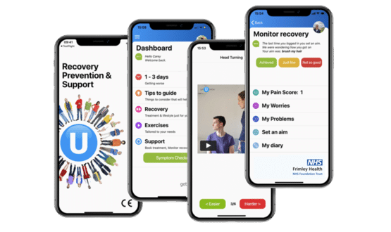 Frimley Health launches getUBetter app for musculoskeletal patients