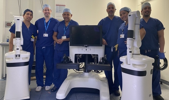 Guy's and St Thomas' Versius robot surgery team