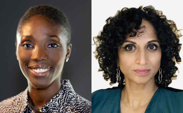 (Left to right) Jemima Kola- Abodunde, HealthTech advisor and Lia Ali, consultant psychiatrist and clinical adviser, transformation directorate, NHS England