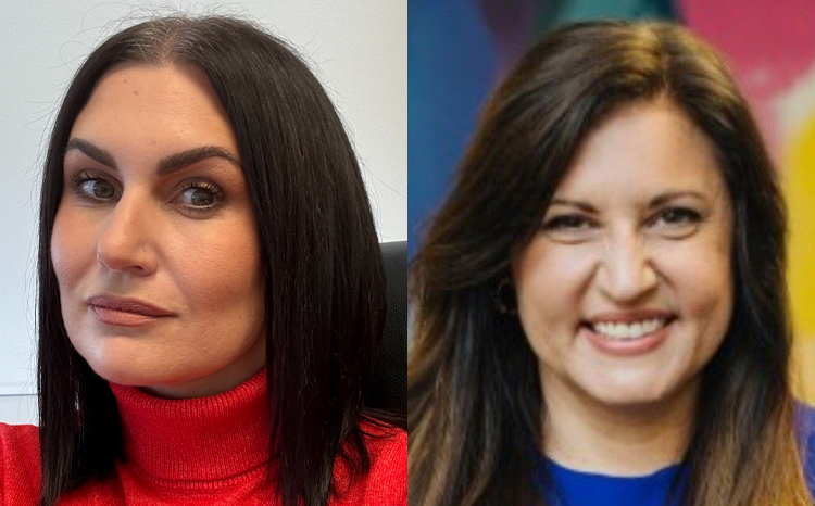 Louise Simpson, director of operations at Psicon, and Janelle Bierdeman, manager of healthcare solutions at MHS