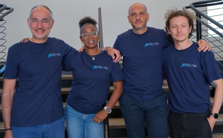 Team Fraiya (L to R): Prof Reza Razavi, chief executive, Dr Jacqueline Matthew, chief medical officer, Dr Alfonso Farruggia, head of engineering, Dr Sam Budd, chief technology officer