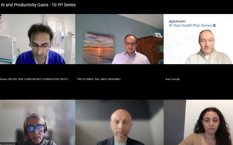 Digital Health AI and Productivity Gains webinar panel