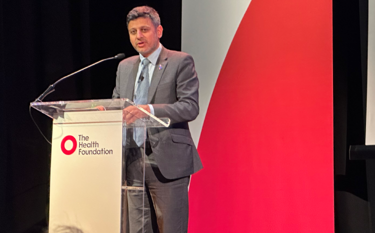 Zubir Ahmed, parliamentary under-secretary of state at the Department of Health and Social Care, speaking at The Health Foundation's AI in the NHS event