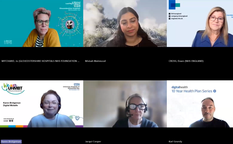 Midwifery and the Digital Ambitions of the 10 Year Plan webinar panel