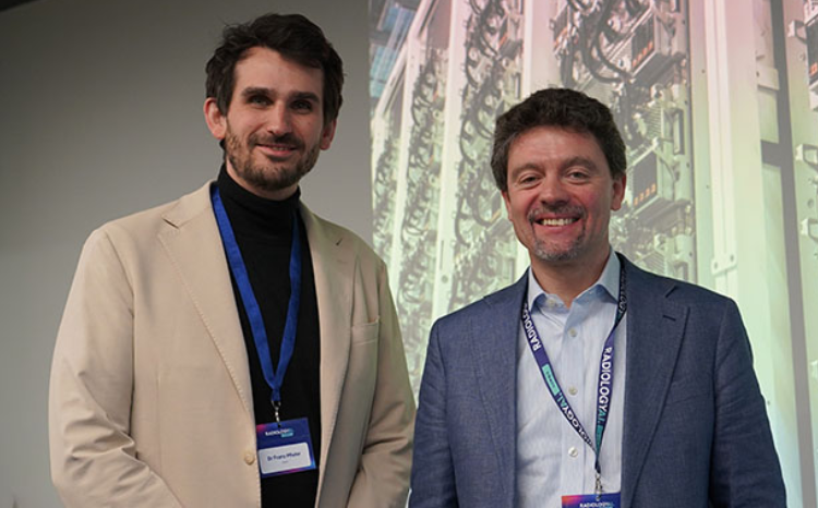 (L to R) Franz Pfister, chief executive at deepc, and Professor Sebastien Ourselin, head of the School of Biomedical Engineering and Imaging Sciences at King’s College London
